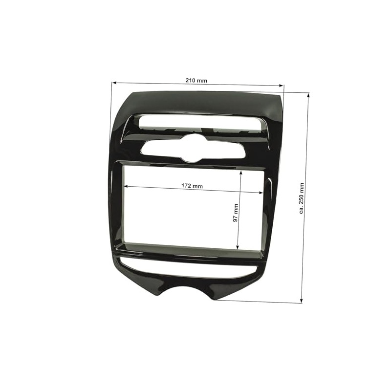 tomzz Audio 2419-039 Double DIN Radio Faceplate Compatible with Hyundai