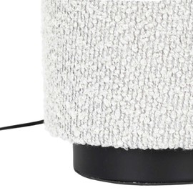 Home Deco Factory, LA0089 Table Lamp with Looped Shade, Elegant and Modern Design, Soft and Warm Lighting, Ideal for Living Room or Bedroom, Easy to Maintain, Black and White, 30 cm