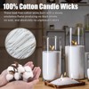 500-Pack Pearled Candle Cotton Wicks for Sand Candles Making -