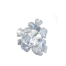 Blue Calcite Raw Crystal Stones, 300 Grams Medium size pieces- Natural Mexican Healing Stones for Meditation, Chakras, Tumbling, Rock Collection, Gift, Aquarium, Plants, Home Decor, For Tumbling