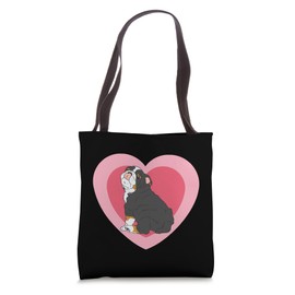 Black Tri English Bulldog Mom Dog Lovers Mama Valentines Day Tote Bag