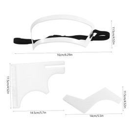 Outanaya 1 Set Beard Shaping Tool with Comb Neckline Shaving Template for Men Easy to Use Hairline Shaping Kit Suitable for All Hair Types Practical Home Grooming Accessory Random Color