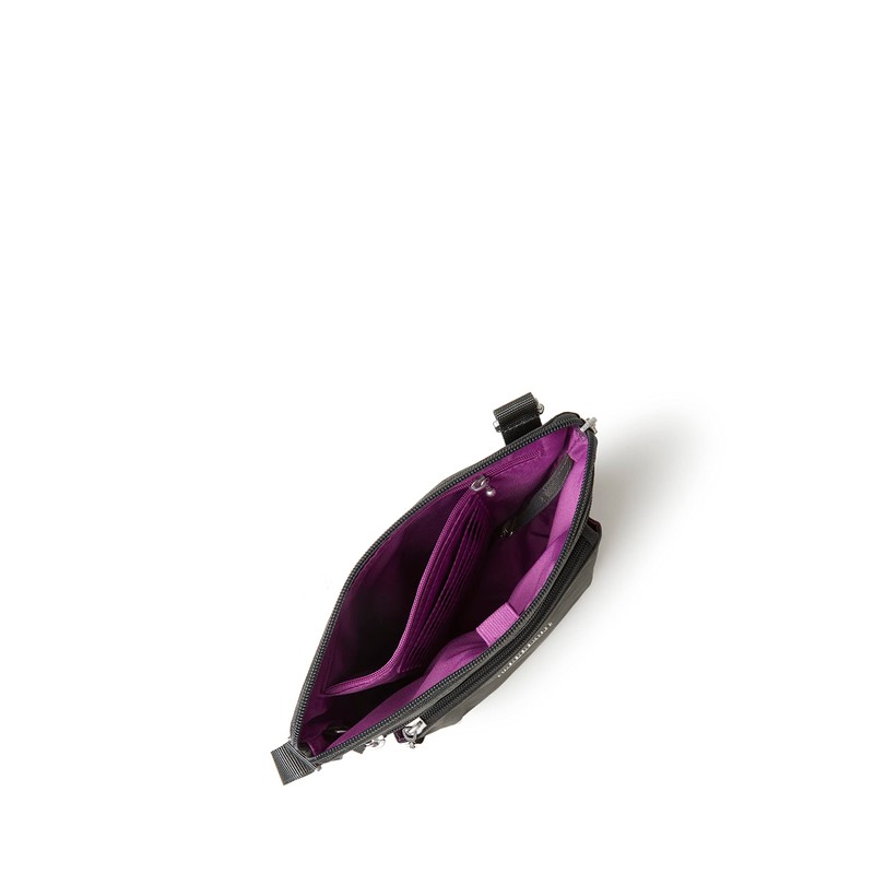 Baggallini - Bolsa cruzada, Adulto, unisex, Carbón, Talla única