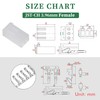pzsmocn 200Pcs/50Sets JST CH 3.96mm Pitch 2 Pin Female Shell