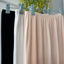 Brinkina Cotton Modal Natural Fiber Half slips for women 19“ (2XL, White)