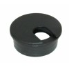 My Cable Mart 1 3/4inch CUT-HOLE SIZE Black Round Wire