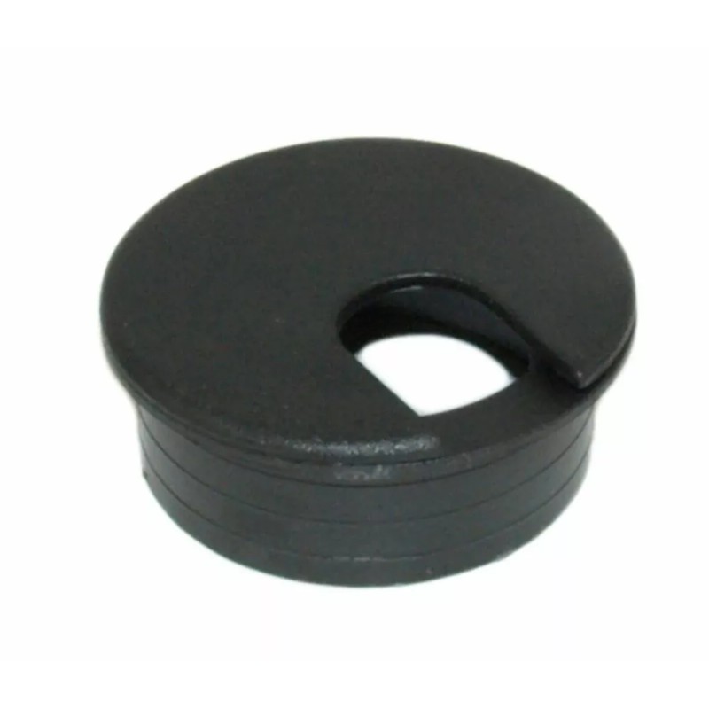 My Cable Mart 1 3/4inch CUT-HOLE SIZE Black Round Wire