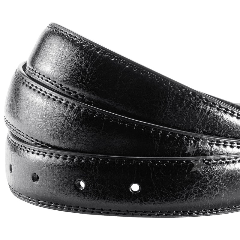 MACBELT Leather Belt Only 28mm/30mm/32mm/34mm, Black