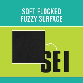 S.E.I 51 Pieces Iron-On Letters: 3 Inch Iron-On Letters for Clothing, Block Fabric Letters for T-shirts, Jerseys, & More (Block Flock, Black)