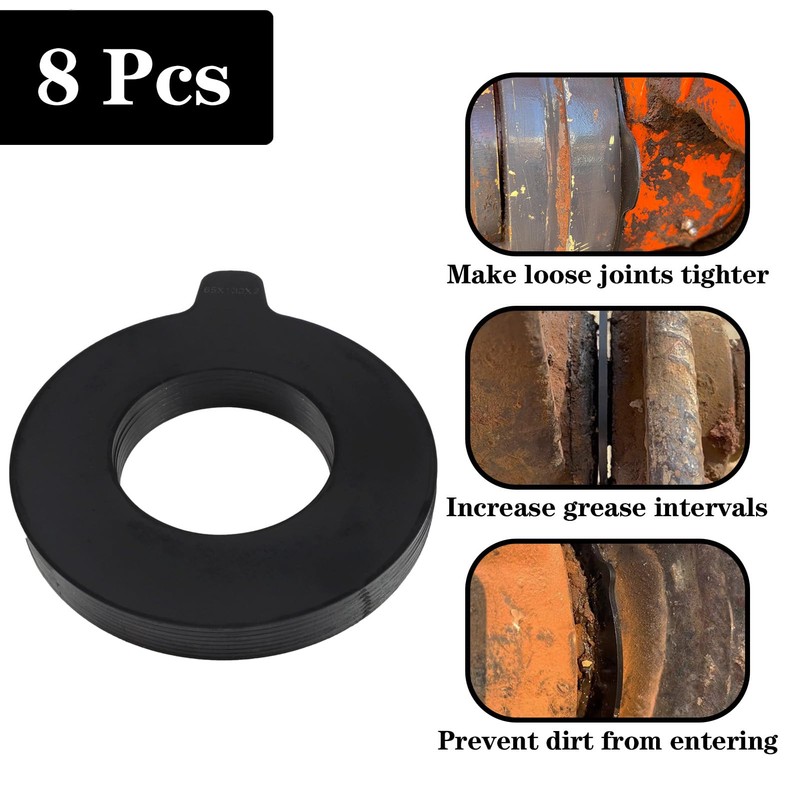 GYUPTRK 8 x 65mm Bucket Pin Shim Kit for Excavator