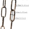 CUFEAL 6ft Aged Bronze Finish Lighting Chain Industrial Style Deco