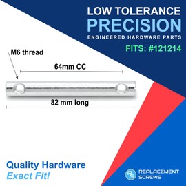 ReplacementScrews Cross Dowel Barrel Nut Compatible with IKEA 121214 (NACKANAS, KURA, FJELLSE) Zinc Plated Double Assembly Nut (Set of 1)