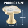 Cionyce 6 Pack Clover Cabinet Knobs Zinc Alloy Single Hole