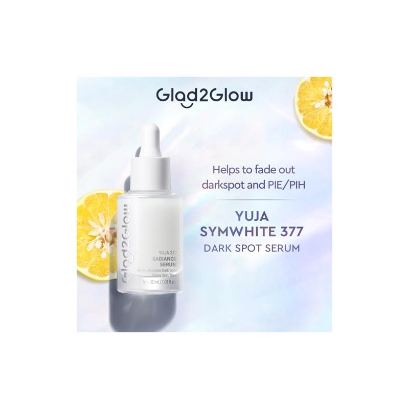 sérum facial iluminador con Symwhite 377 y Yuja Extract, para