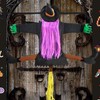 Witch Decor, Crashing Witch Into Tree Decoration, 39.4Inch Funny Props