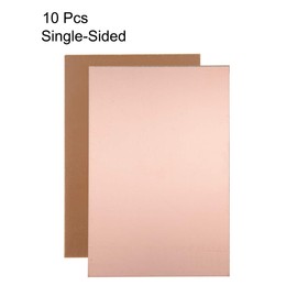 sourcing map 10 pcs. single-sided copper-clad laminate circuit board FR4 150 x 100 mm 5.91 x 3.94 inches 1.5 mm thickness DIY prototype PCB board name plate