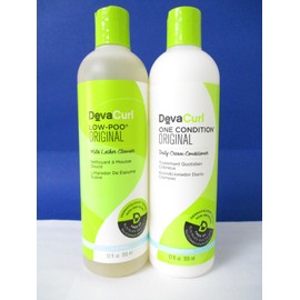 DevaCurl ORIGINAL Low Poo Cleanser & One Condition Conditioner 12 oz ea SET