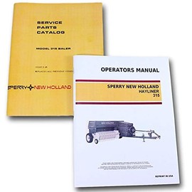 Set Sperry New Holland 315 Hayliner Baler Owners Operators Parts Manual Catalog