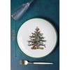 Set of 4 Christmas Dinner Plates Set, Christmas Tree Plates