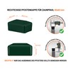 EMFA Fence Post Caps, Rectangular, 60 x 40 mm, Green,