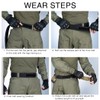 IDOGEAR 2 Inch Tactical Belt Combat Quick Release Buckle Rigger