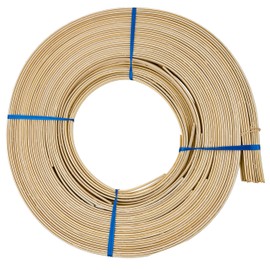 3/8" Flat-Oval Reed # 4 | 1 Pound Coil | Rattan Reed for Basket Weaving and Wicker Furniture Making | Basketry, Wicker Weaving and Wicker Repair Supplies | UA-38FOR