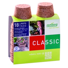 ROMBERG 71008 Cultivation Pots 8 cm Round Pack of 16