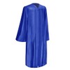Endea Graduation Shiny Cap and Gown (Royal Blue, 45 (5'0"