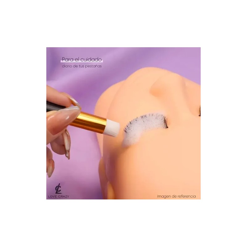 Lash Shampoo+brocha+pizeta Extensión Pestañas Mink Lashistas