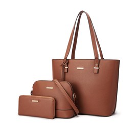 Woodland Leathers black handbags for women, Women handbags & shoulder bags, Cross body bag and clutch bag for women and girls. Small women's totes Faux Leather for all occasions (Brown)