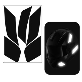 5 x Reflective Stickers for Motorcycle Helmet, High Visibility and Safety Technology, Suitable for Various Helmet Models, Racing Design