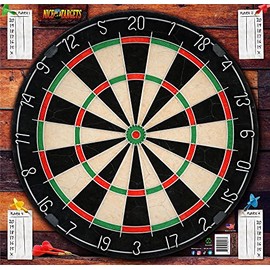 NiceTargets Dart Board Game Target 22" x 22" Recyclable Plastic Weather Resistant Target TNTDartBoard22