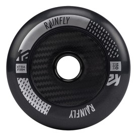 K2 Rainfly Skate 110 mm - 4 Pack Unisex - Adult Inline Skate Wheels - Black - 30G3081