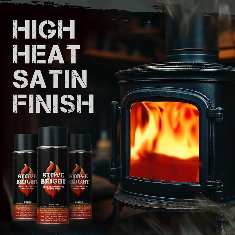 Stove Bright - High Heat Spray Paint | 1200°f Heat
