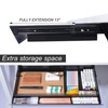 Gaxomo Large Under Desk Mounted Sliding Drawer with Pencil Tray