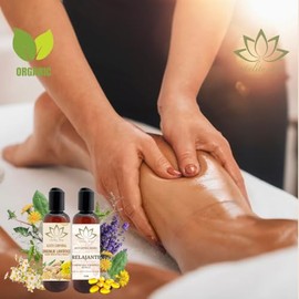 Dúo De Aceites Orgánicos Para Masaje Corporal Con Vitamina E (DÚO DRENAJE LINFÁTICO Y RELAJANTE)