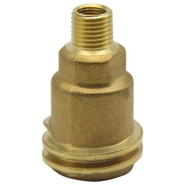 JIUDANI QCC1 Nut Propane Gas Fitting Adapter with 1/4 Inch Male Pipe Thread, Brass Propane Fittings, Propane Grills Outdoor Cooking, Solid Brass Propane Adapter