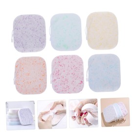 TOVINANNA 6pcs Face Cleansing Gentle Exfoliating Makeup Remover Pads for Women Sponge Thick Facial Cleaning Pads