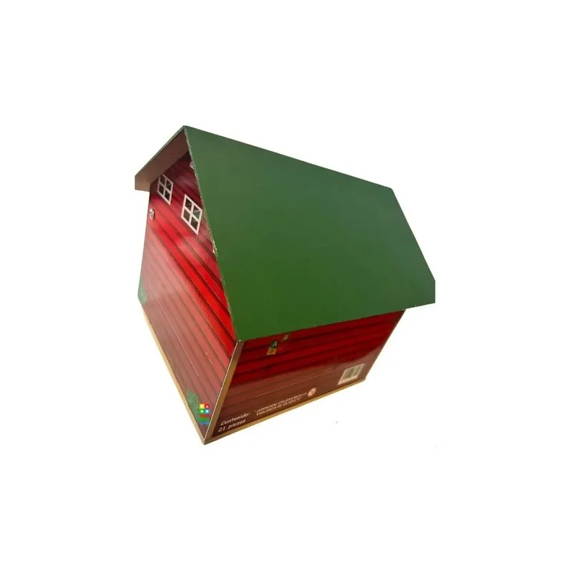 Maqueta De Madera Familia Granja Juego Didáctico Montessori