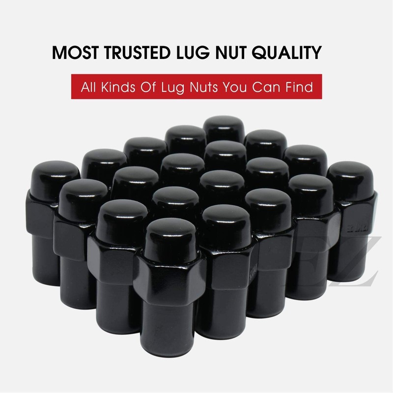 Cragar Standard Mag Lug Nut 7/16"-20 Black with Chrome Offset