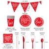 valentines Day Party Decorations,Happy Valentines Day Plates and Cups Napkins
