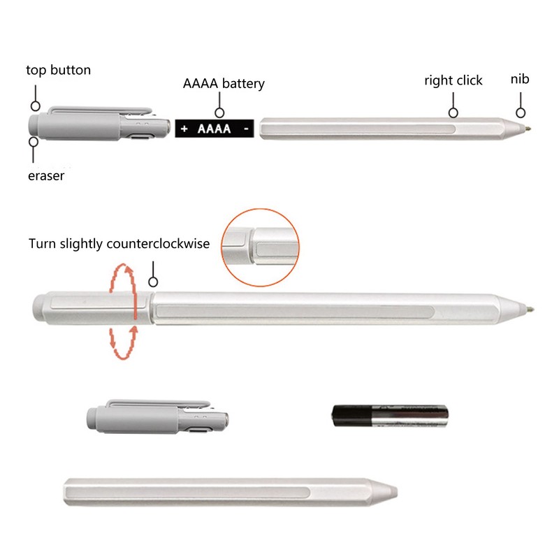 Magnetic Stylus Pen 4096 Levels Pressure Sensitivity Accurate Capacitive Tablet