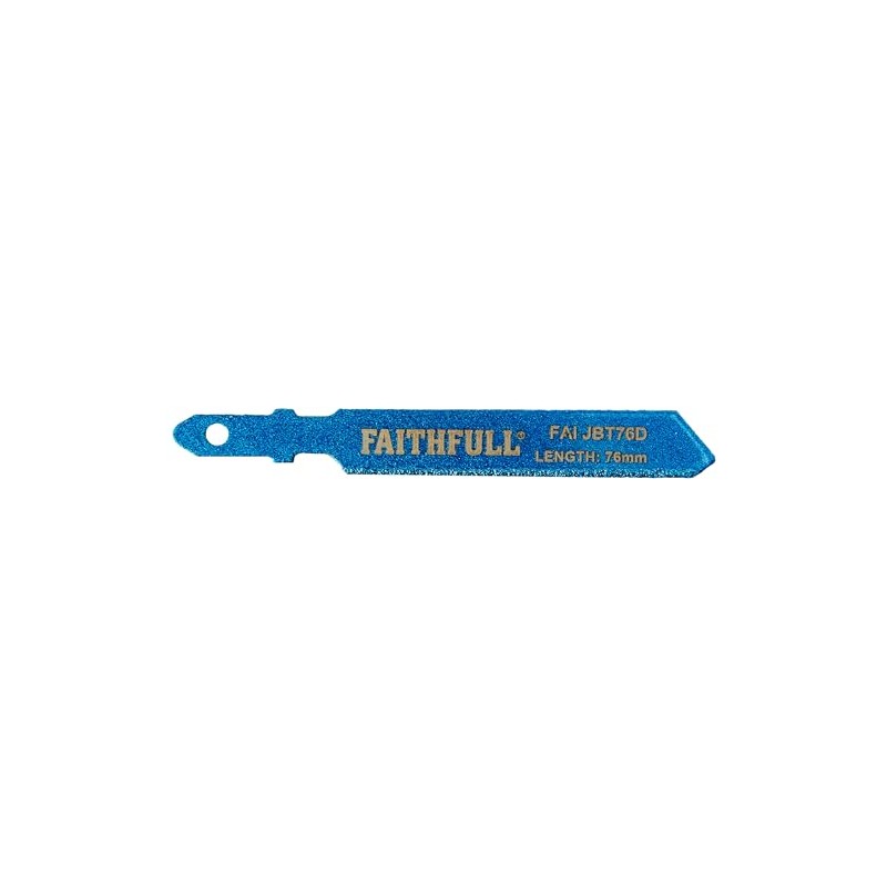 Faithfull JBT76D Jigsaw Blade Diamond Grit 76mm
