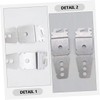 jojofuny Strong Dishwasher Bracket Mounting Metal Dishwasher Clips for Countertop