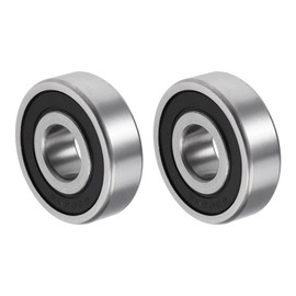 QUARKZMAN 6303-2RS 17 x 47 x 14 mm Ball Bearings x 2 Pieces Chrome Steel for Machines with Good Load Capacity Double Sealed