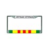 DIGIART VIETNAM VETERAN RIBBON FLAG Chrome Metal Car License Plate