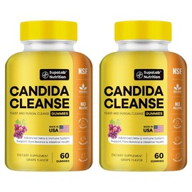 Candida Cleanse Gummies Power Pack- Yeast Detox & Flora Balance & Gut Health | 120 Gummies-MADE IN USA - Specification: One Bottle - Trial Stage