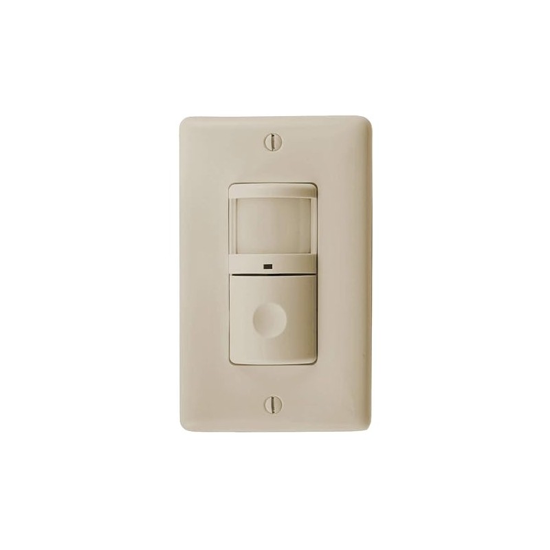 Vacancy Sensor, PIR, 1200 sq ft, Ivory