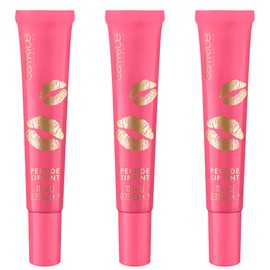 Catrice KISS & GLOW Peptide Lip Tint, Lipgloss, Nr. C01, Pink, volumengebend, glänzend, vegan, ohne Parabene, ohne Mikroplastikpartikel, Nanopartikel frei, 3er Pack (3x11.5ml)