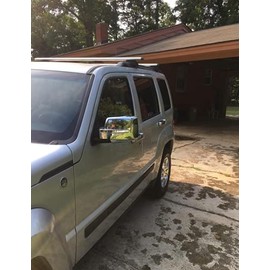 AONED 2PCS Chrome Mirror Covers for Jeep Liberty 08-12 / Dodge Nitro 07-11 Sxt Slt